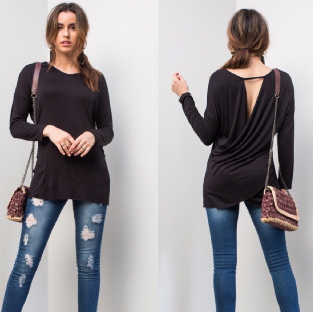 Open-back Dressy Blouse